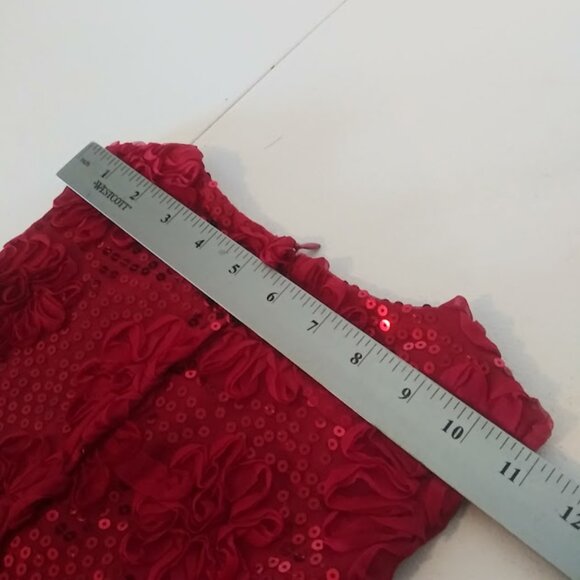 American Princess girls size 8 red sequin dress - Picture 13 of 15